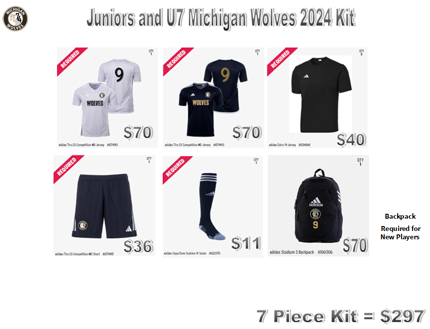 2024 Uniform Kit Juniors