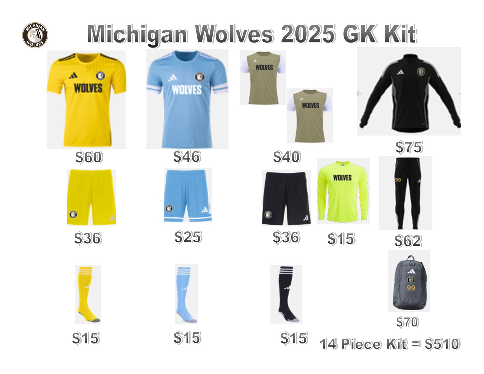 2025 GK Uniform Kit 2025 GK Uniform Kit