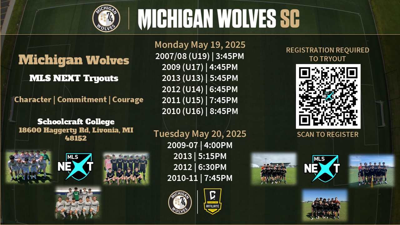 2025 MLS NEXT Tryout Ad