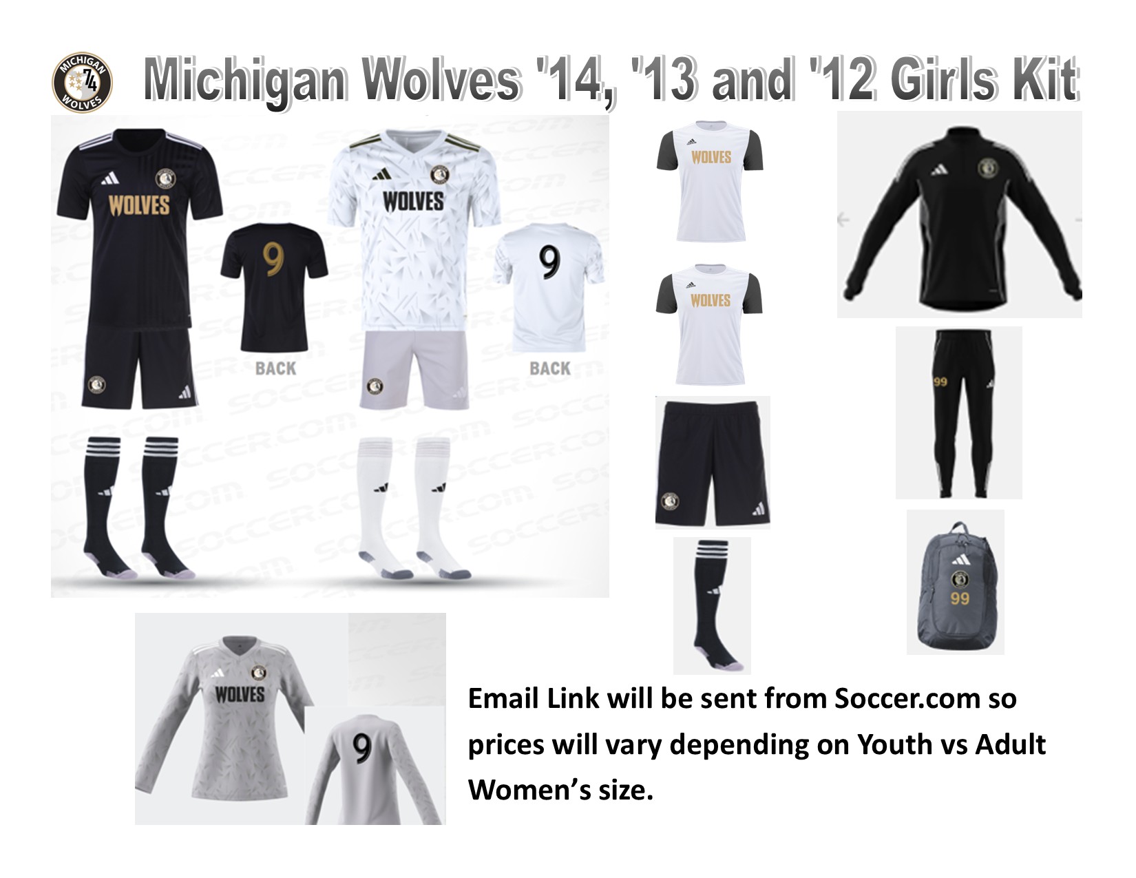 2026 Uniform Kit U13-U15 Girls